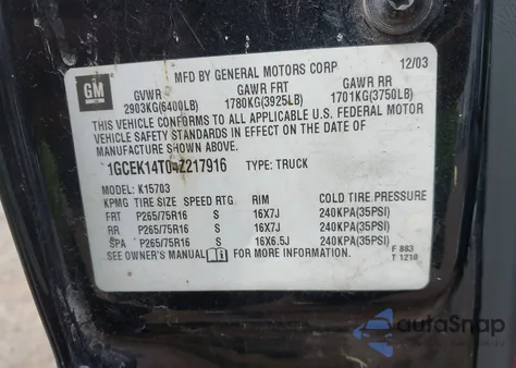 2004 Chevrolet Silverado 1500 Z71 z USA, uszkodzony, nr VIN 1GCEK14T04Z217916